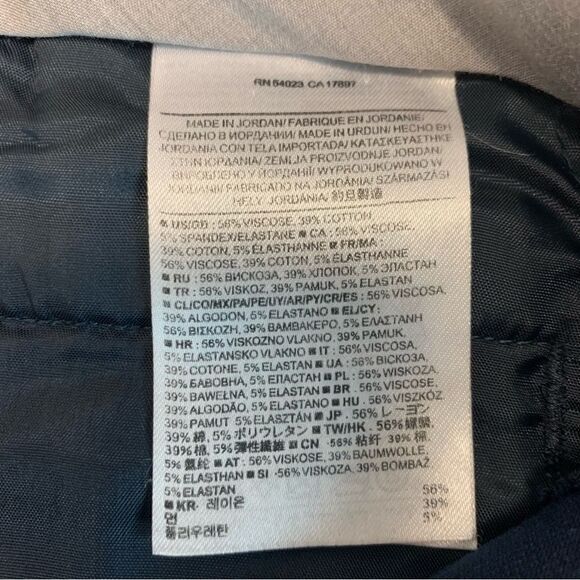 Banana republic navy blue Sloan pants Sz 6 ankle length - Picture 7 of 12